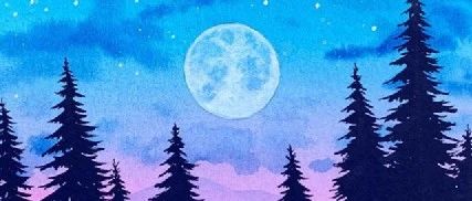 水彩手绘星空 | Kristin Mckeever绘画作品欣赏