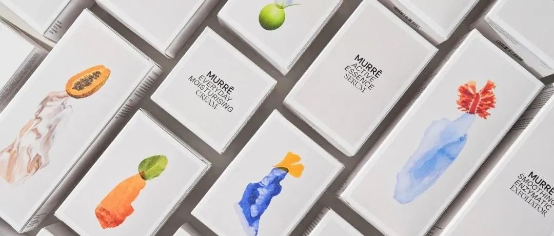 艺术感水粉画风护肤产品包装设计