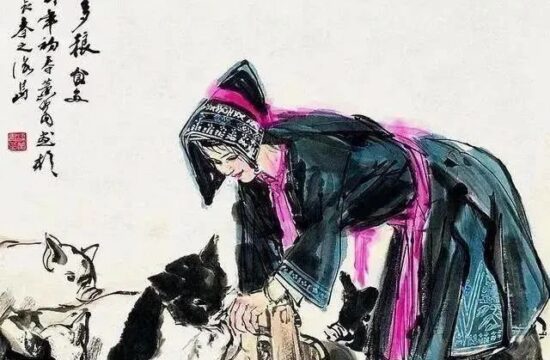 黄胄画猪，简简几笔，太可爱了