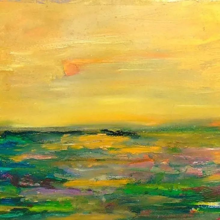 笔触厚重的油画，罗马尼亚画家奥尔特亚努作品