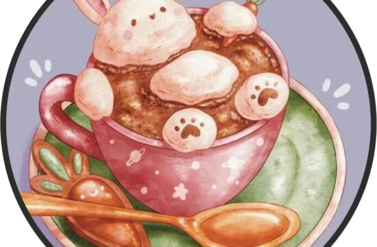 插画丨Double快乐加倍！精致的水彩美食甜品，可爱的小动物