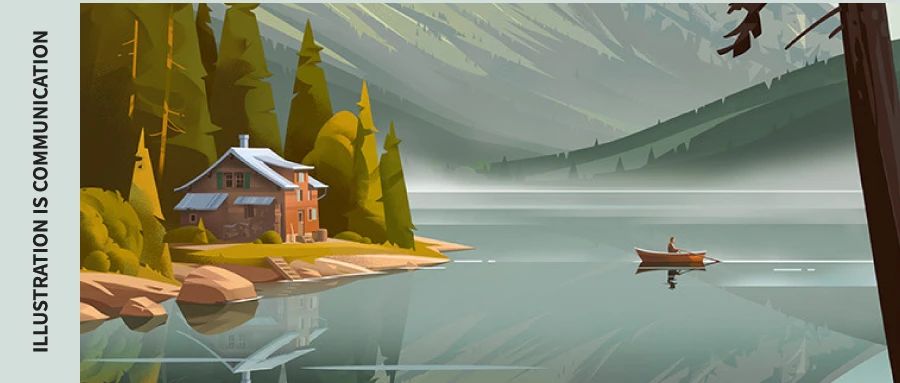 瑞士插画师Pierre-Abraham Rochat，干净清透的风景