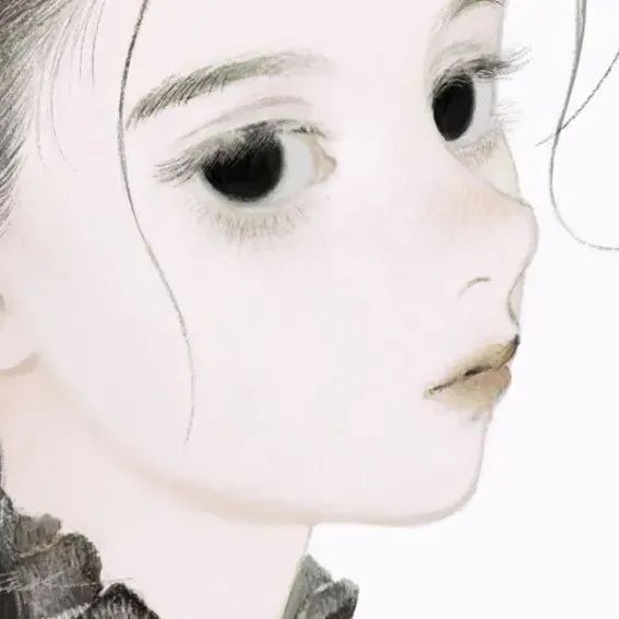 插画丨不露胸不露腿，她画的女孩，头发丝都美得窒息！