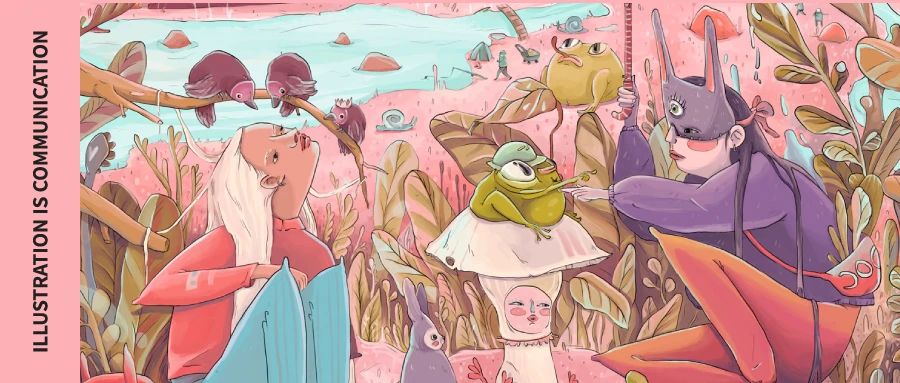 乌兹别克斯坦插画师Liza Burlutskaya，创造超现实世界