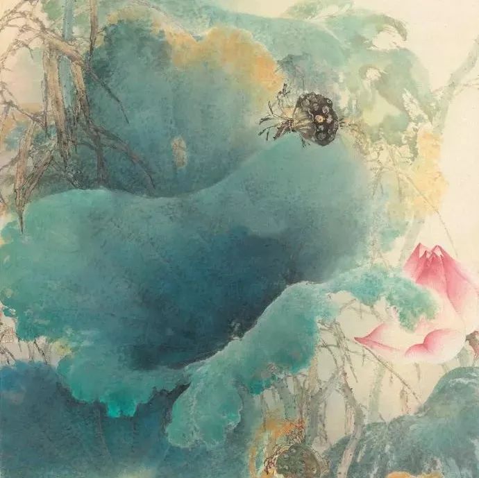 一组国画荷花：出淤泥而不染，濯清涟而不妖！