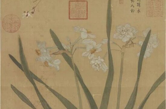 一组水仙画，幽香袭人