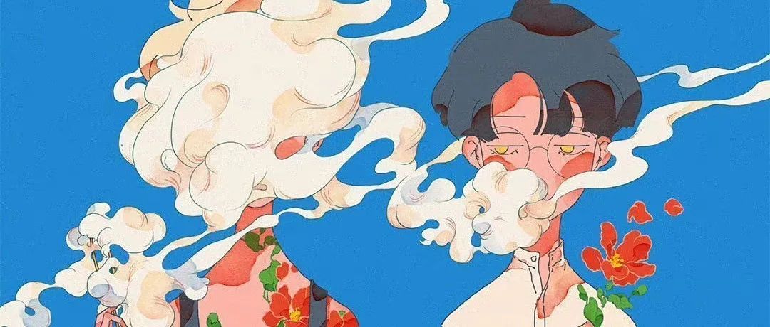 色彩对比强烈的人物插画，个人风格浓烈，印象深刻更具辨识度了