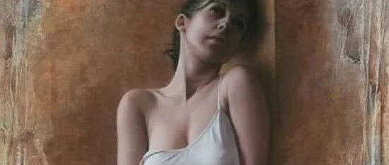 法国画艺术家人体油画中的女郎细腻逼真，春光无限