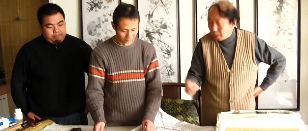 学子刘新华拜访大画家李世南记