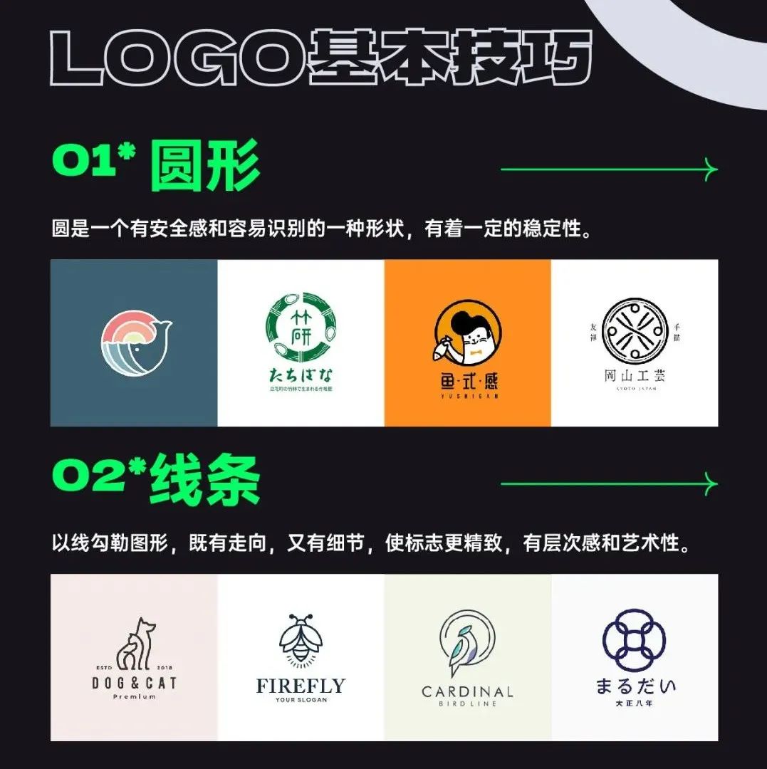 LOGO设计基本技巧，风格全解析！
