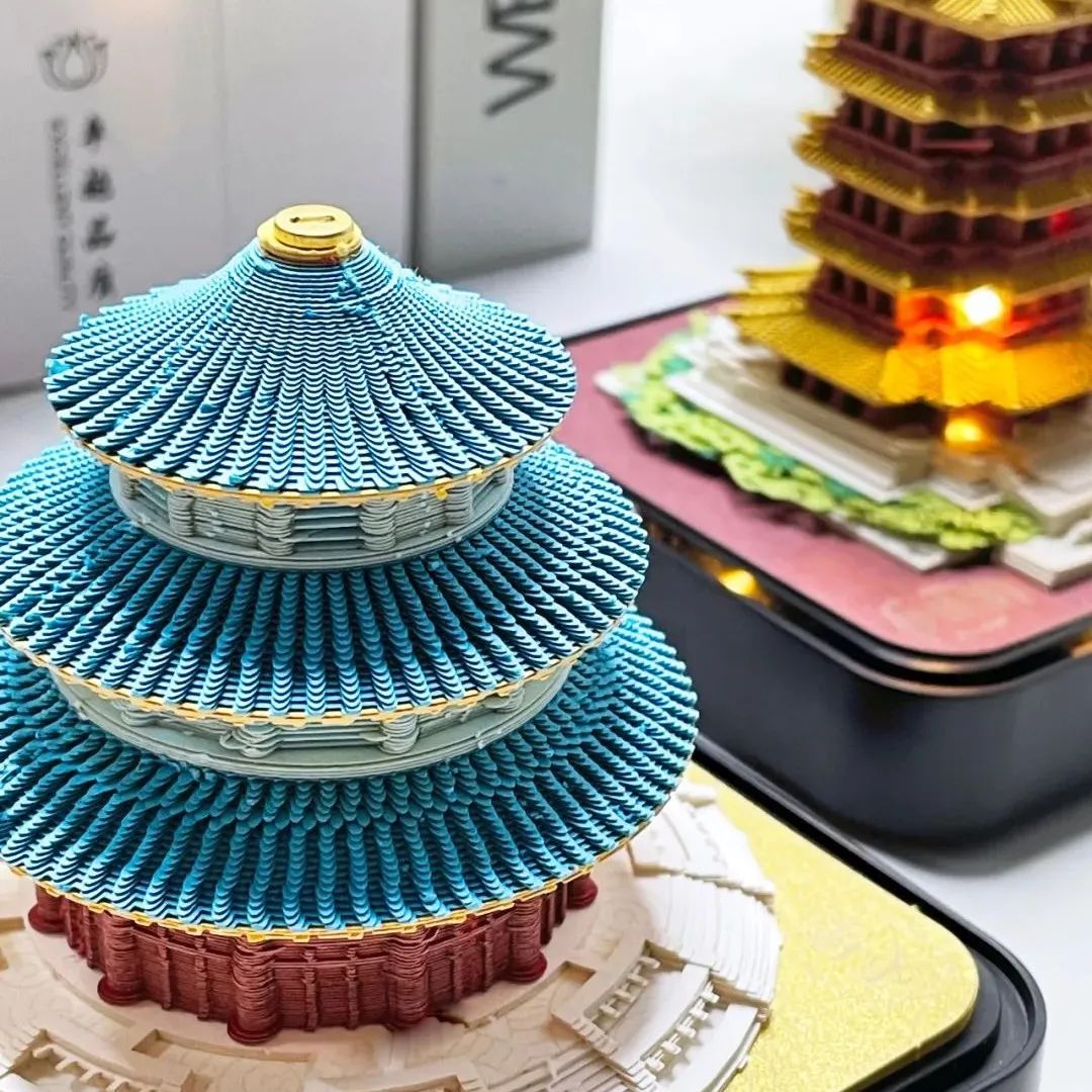巧妙设计中国风日历，每天撕一页，1年撕出个古建筑！