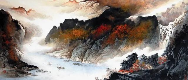 丁亚忠山水作品画欣赏