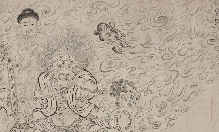 吴道子丨送子天王图