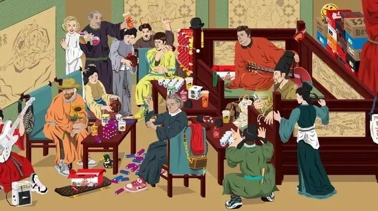 他篡改古代名画，让藤原浩、陈冠希称赞不已