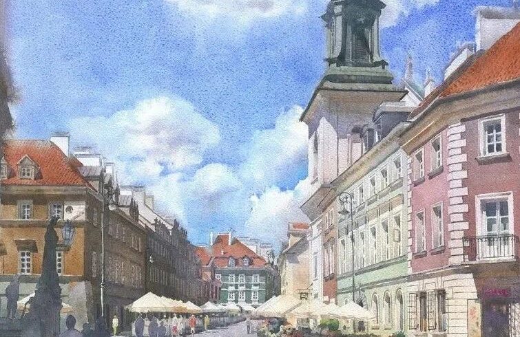 波兰建筑设计师Grzegorz Wróbel的水彩画让人心动不已！