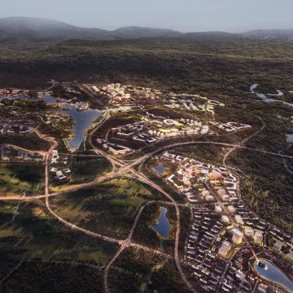 Aedas/华东建筑/马西亚丨重庆涪陵慧谷湖科创小镇概念规划设计方案征集