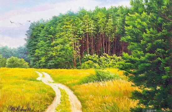 夏天的味道和色彩，画风清新的风景油画！