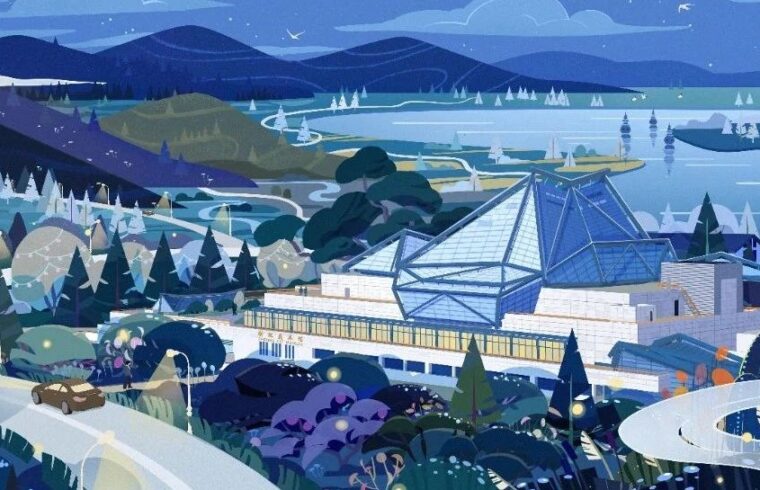 《湖夜浙美》——“浙江美术馆”画卷绘制手记