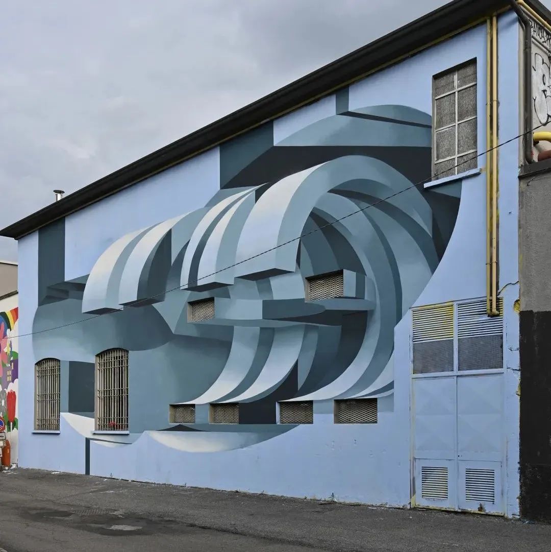 一幅墙体涂鸦，画出真正的裸眼3D​，骗过所有人的眼睛
