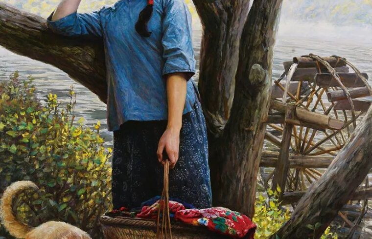 著名旅美画家，李自健作品集