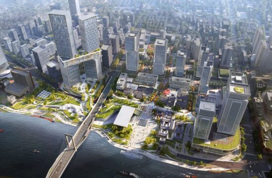 三江汇聚，滨水而生：宁波庆安广场方案设计/HPP+DDB
