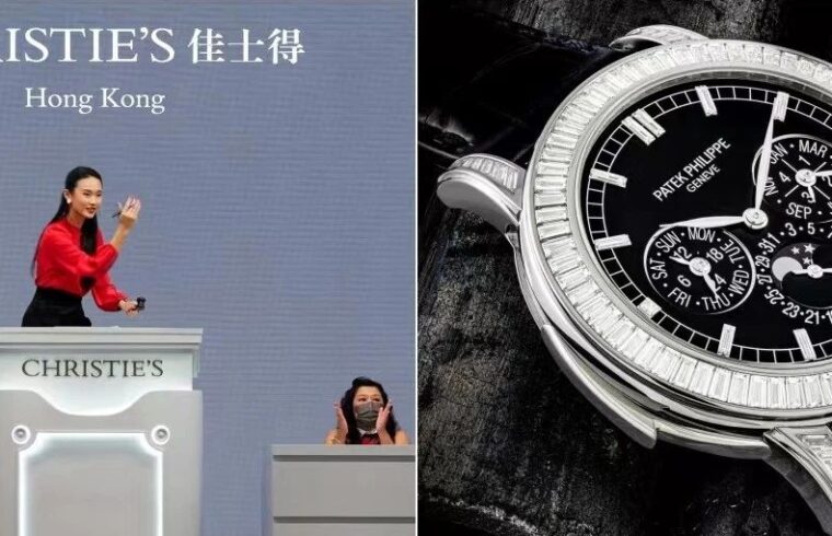 佳士得钟表秋拍斩获HK$2.02亿 | PP「大教堂」三问铂金钻石腕表HK$1,365万成交