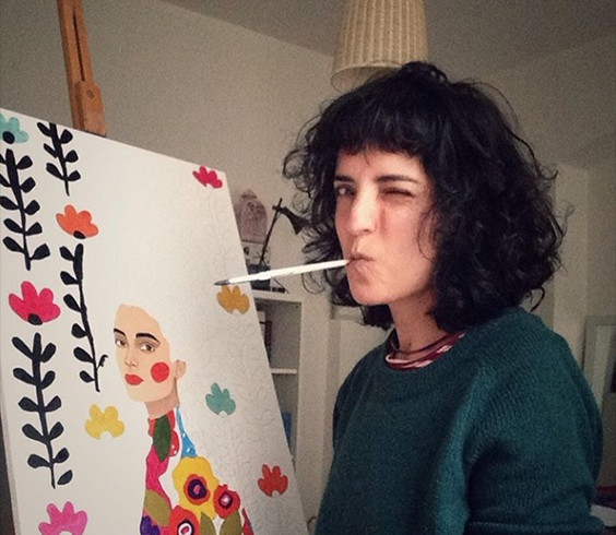 她为赋予女性权利和充满活力的个性而画
