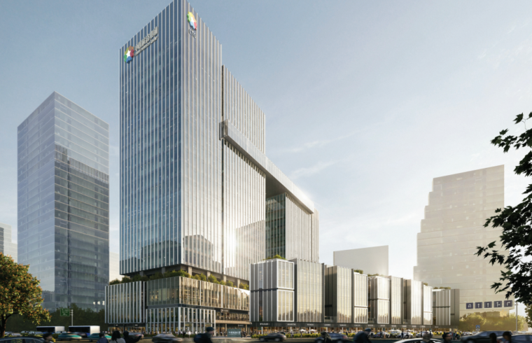 深圳宝安大空港片区新地标：中旅投资大厦/Aedas