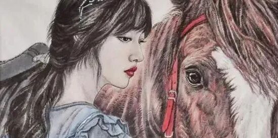 美女与野马，这画面太写实了